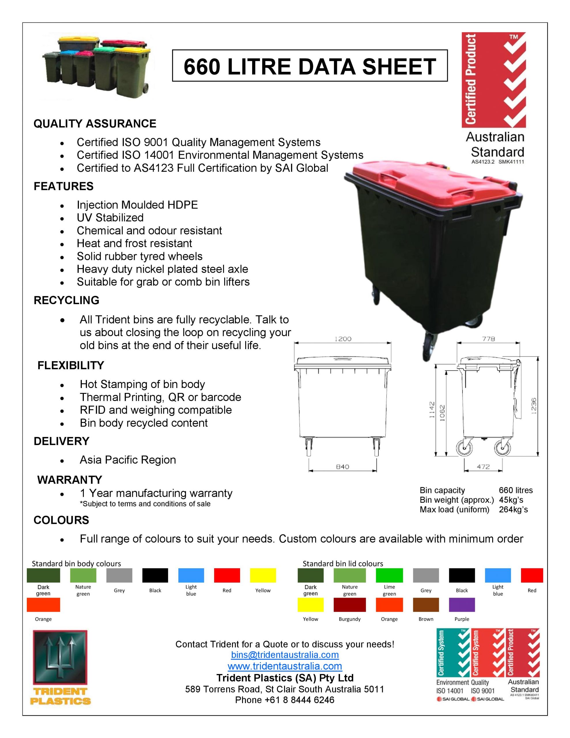 4-wheel MGB 660L datasheet