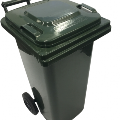 Green 80L Mobile Garbage Bin